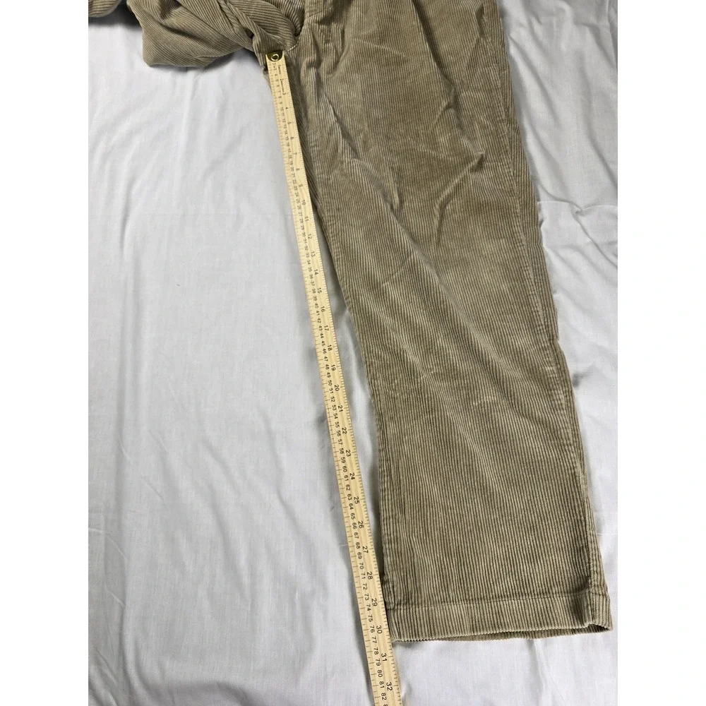 Polo Ralph Lauren Pants Mens‎ 36x32 Beige Corduroy Pleated Dress Polo Cords